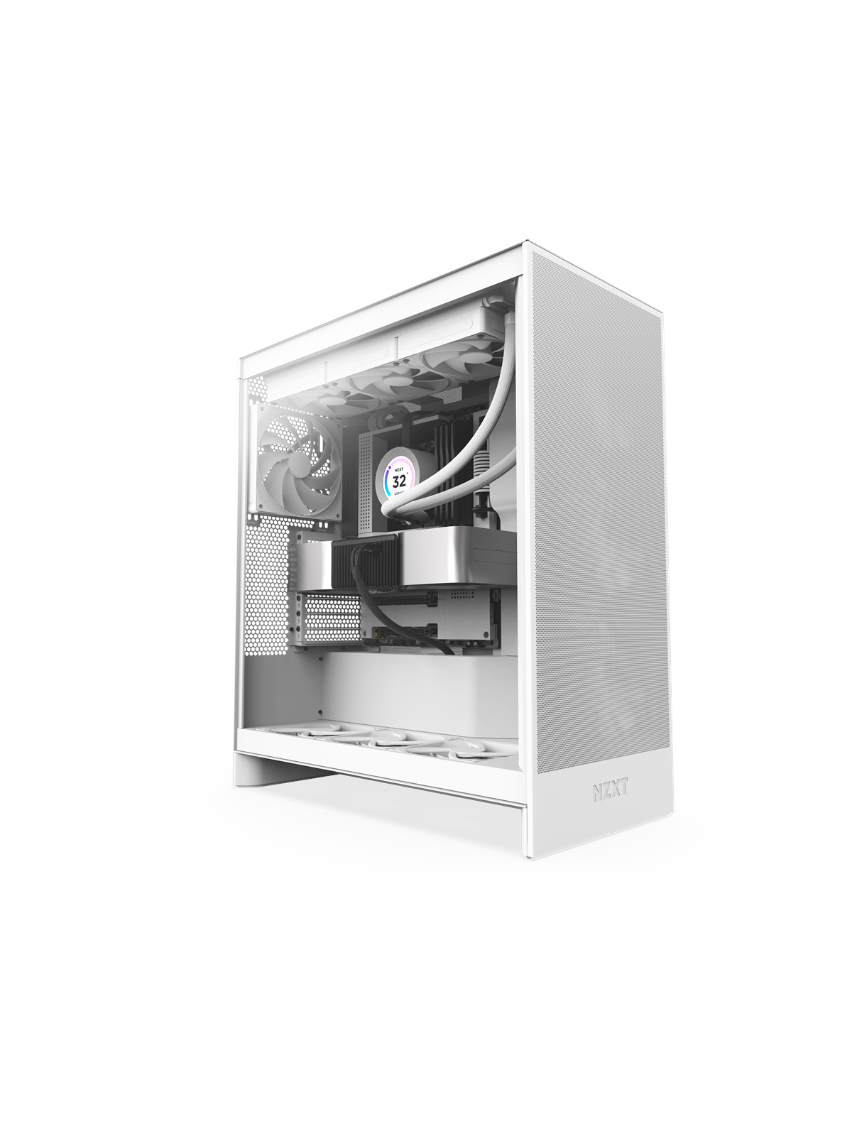 NZXT H7 Flow (2024) - All White - Gehäuse - Miditower - Weiß