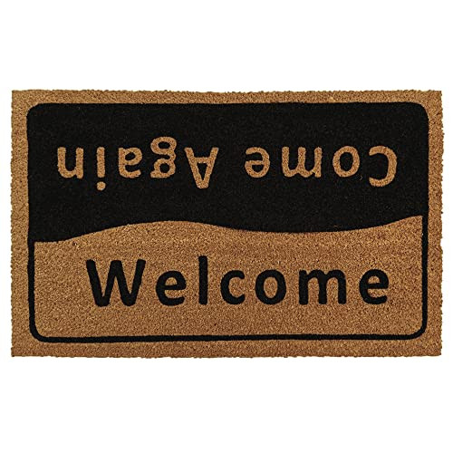 Vivol Kokos Deurmat Welcome en Come Again 50 x 80 cm - Antislip en Stofvrij
