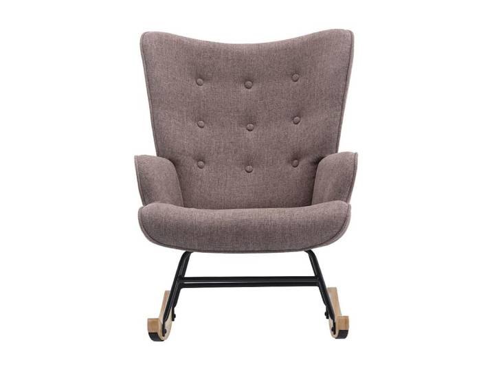 Rocking chair polyester taupe
