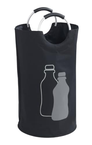 WENKO Flessenverzamelaar Jumbo zwart, 69 liter, B/D/H: 72 x 38 x 38 cm