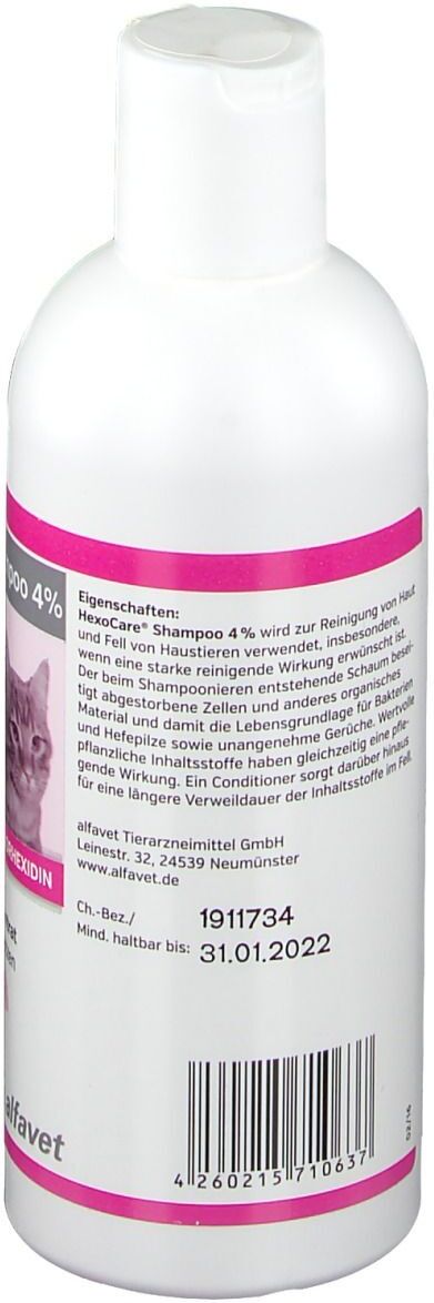 Hexocare Shampoo 4% f.Hunde u.Katzen 250 ml
