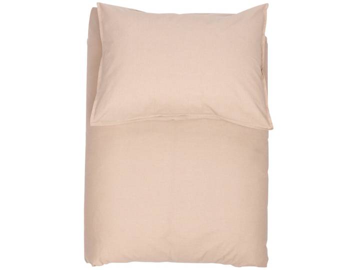 Lavie Duvetbezug Louise taupe Einfarbig Baumwolle 200 x 210 cm - Material: Bio Baumwolle