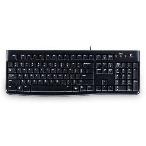 Logitech K120 Italienisch USB schwarz