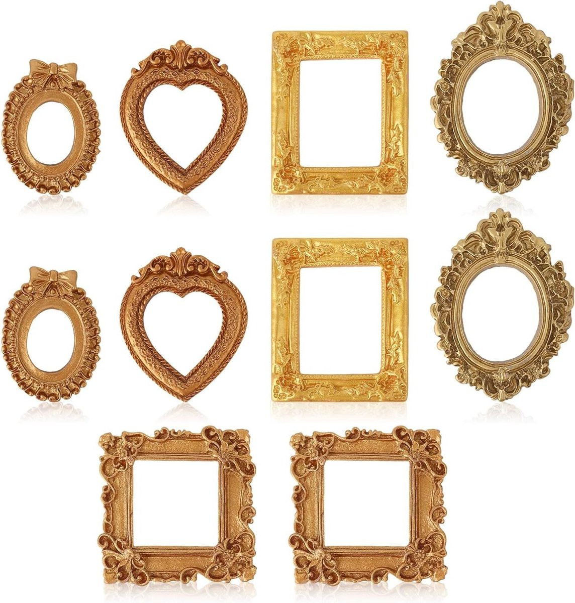 Mini Fotolijstjes Vintage Goud - 56 x 56 cm