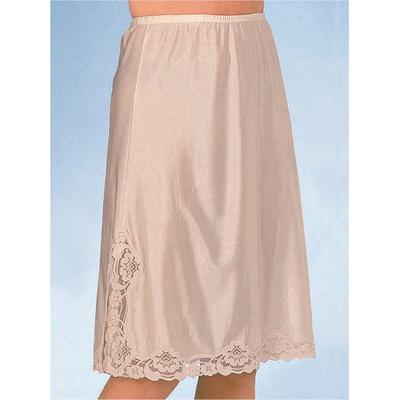 Unterrock, Damen, Gr. 44, beige (haut), 100% Polyester, unifarben, Röcke Unterrock