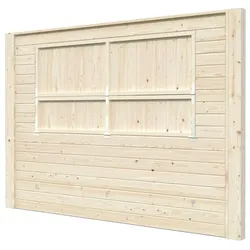 Palmako geschlossene Wand mit Kiosk-Klappe (Bianca) naturbelassen