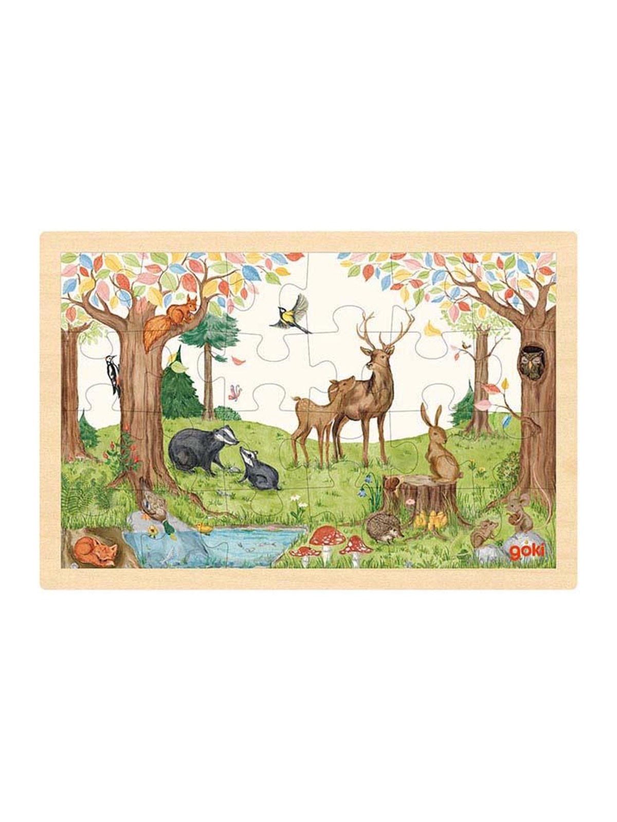 Goki Wooden Jigsaw Puzzle in the Forest 24 pcs. Holz