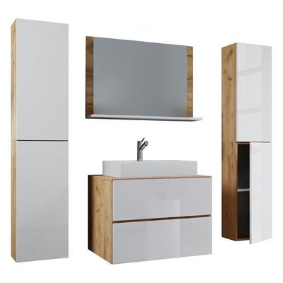 5-tlg. Waschplatz Waschtisch Lendas XL Schublade