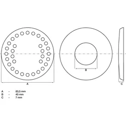 BGS Ersatz-Gummipad für Art. 2897 - 2897-2