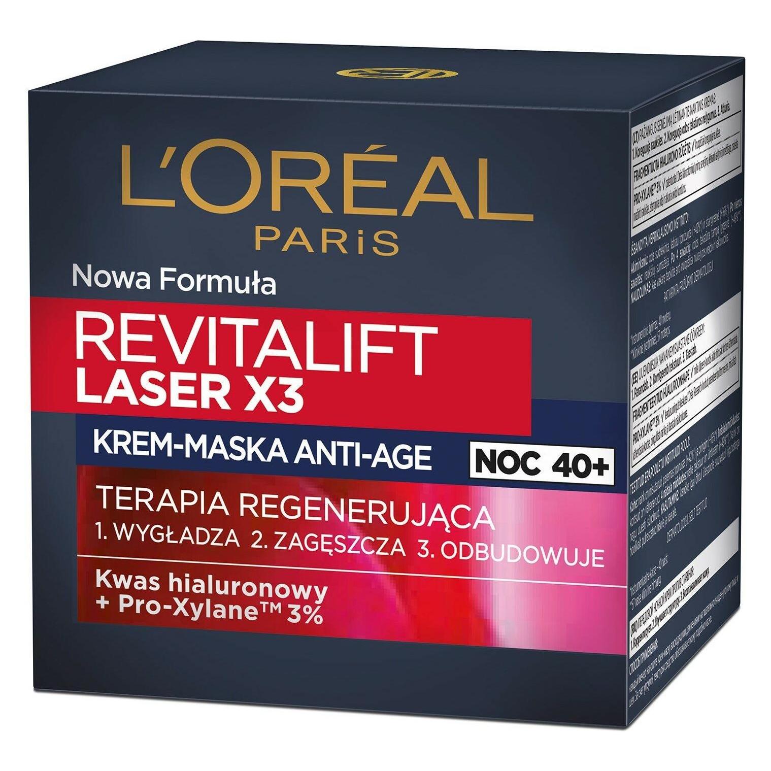 L'Oréal Paris L'Oreal - Revitalift Laser X3 Anti-Age Cream-Mask Regenerating Therapy For The Night 50Ml (50 ml) (3600522480228)
