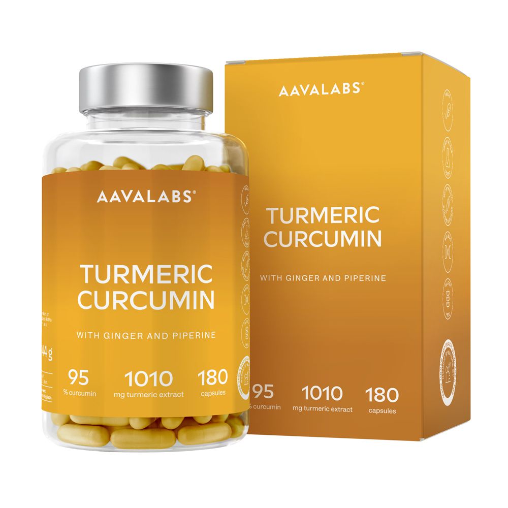 Aavalabs Curcumin+Piperin vegan Kapseln 180 St