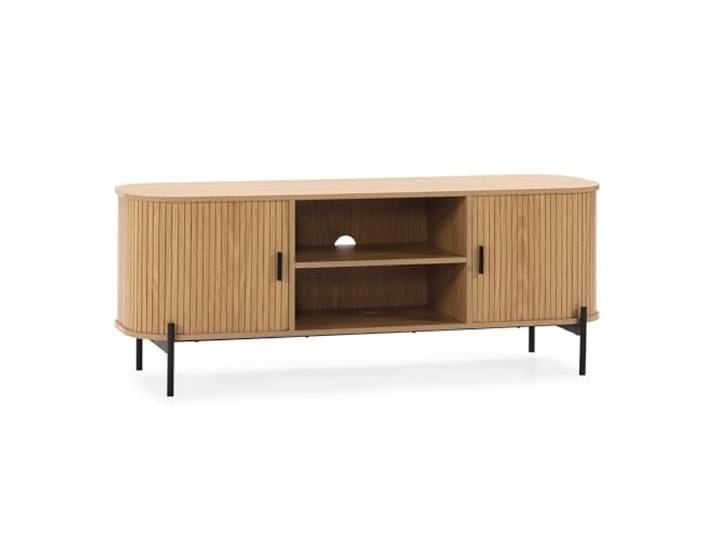 HOMN LIVING TV-Schrank Mónaco 2 türen Eiche-Optike, 140 cm (Breite) 40 cm (Tiefe) 55 cm (Höhe)