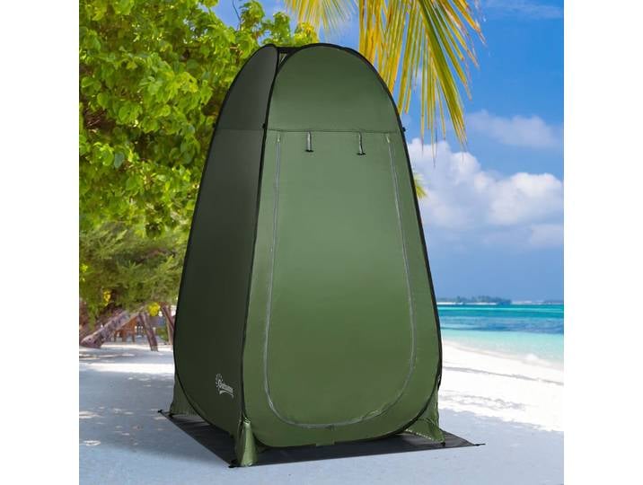 Outsunny Tente Douche Camping Pop Up Verte