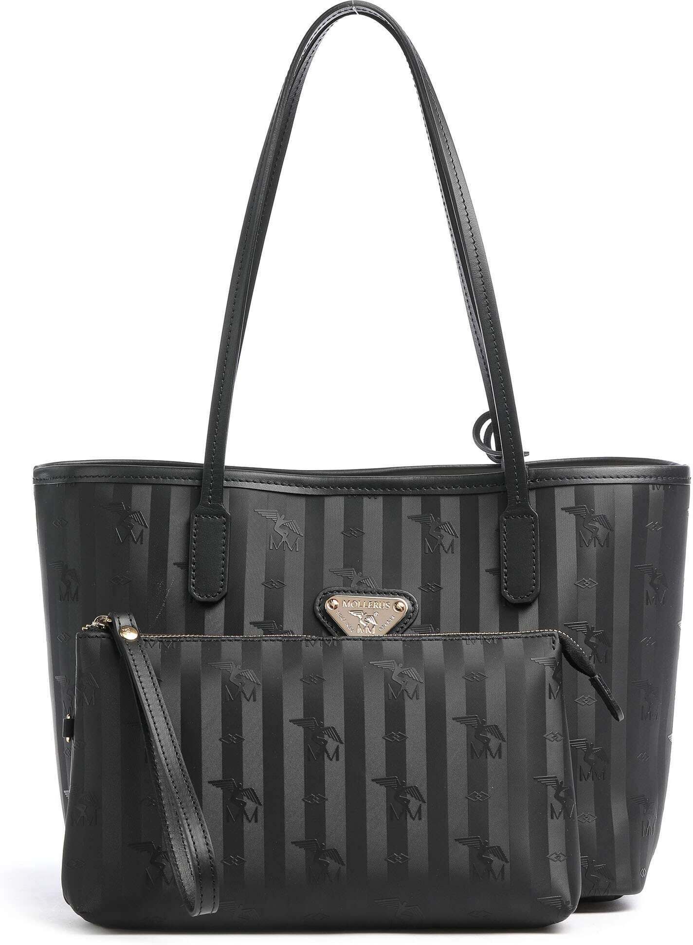 Maison Mollerus Vinerus Genf Shopper, schwarz