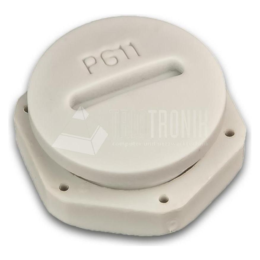 Lightwin PG11 Blindverschraubung, PVC, hellgrau (Blindmodul) (SCREW PLUG PG11)