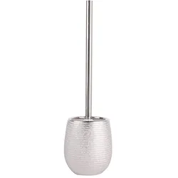 MSV Bad Serie "Oman" WC Bürste aus Keramik silber
