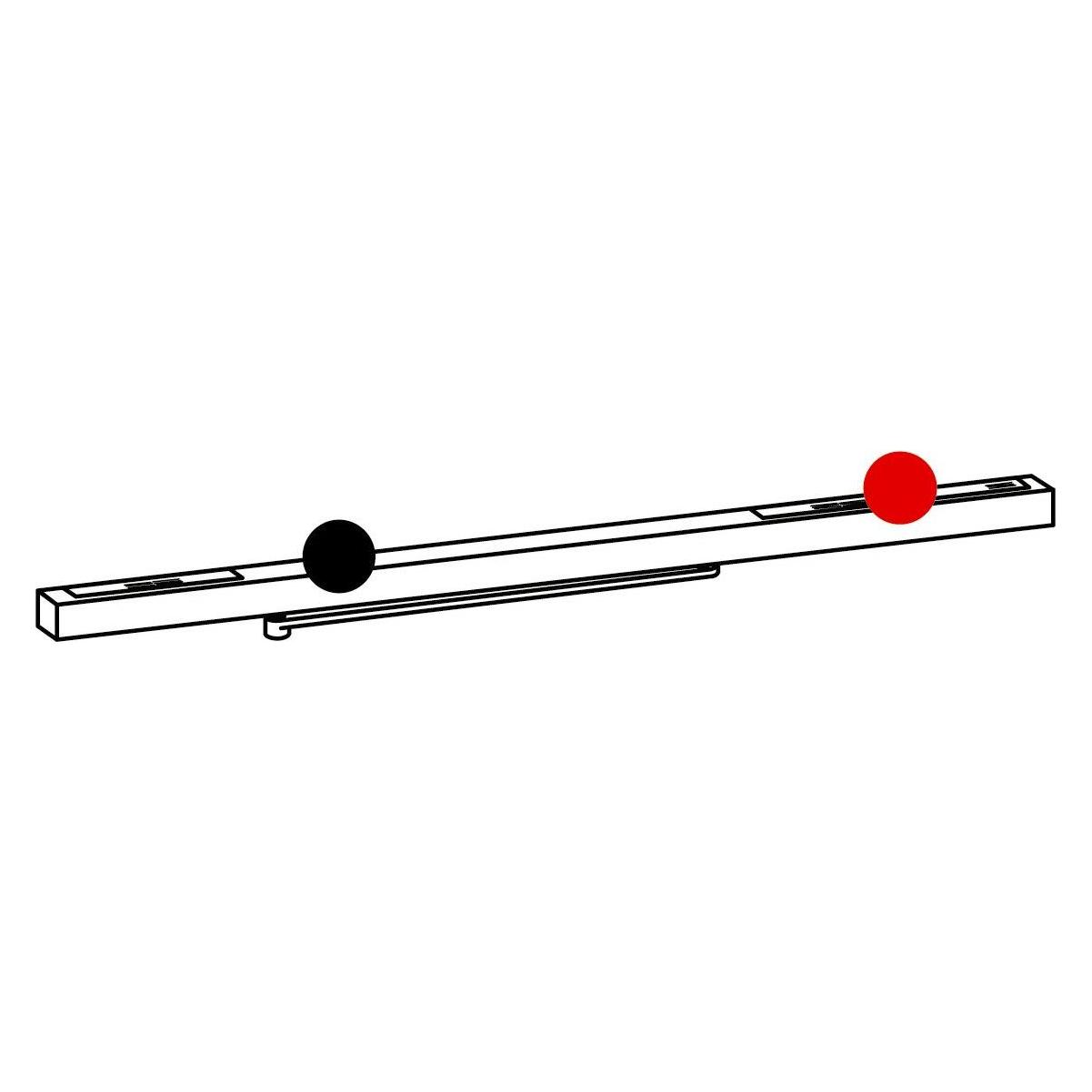Dormakaba Gleitschiene mit Hebel G-EMR Contur Design (Balkontür, Eingangstür, Holztür, Zimmertür) (64030011)