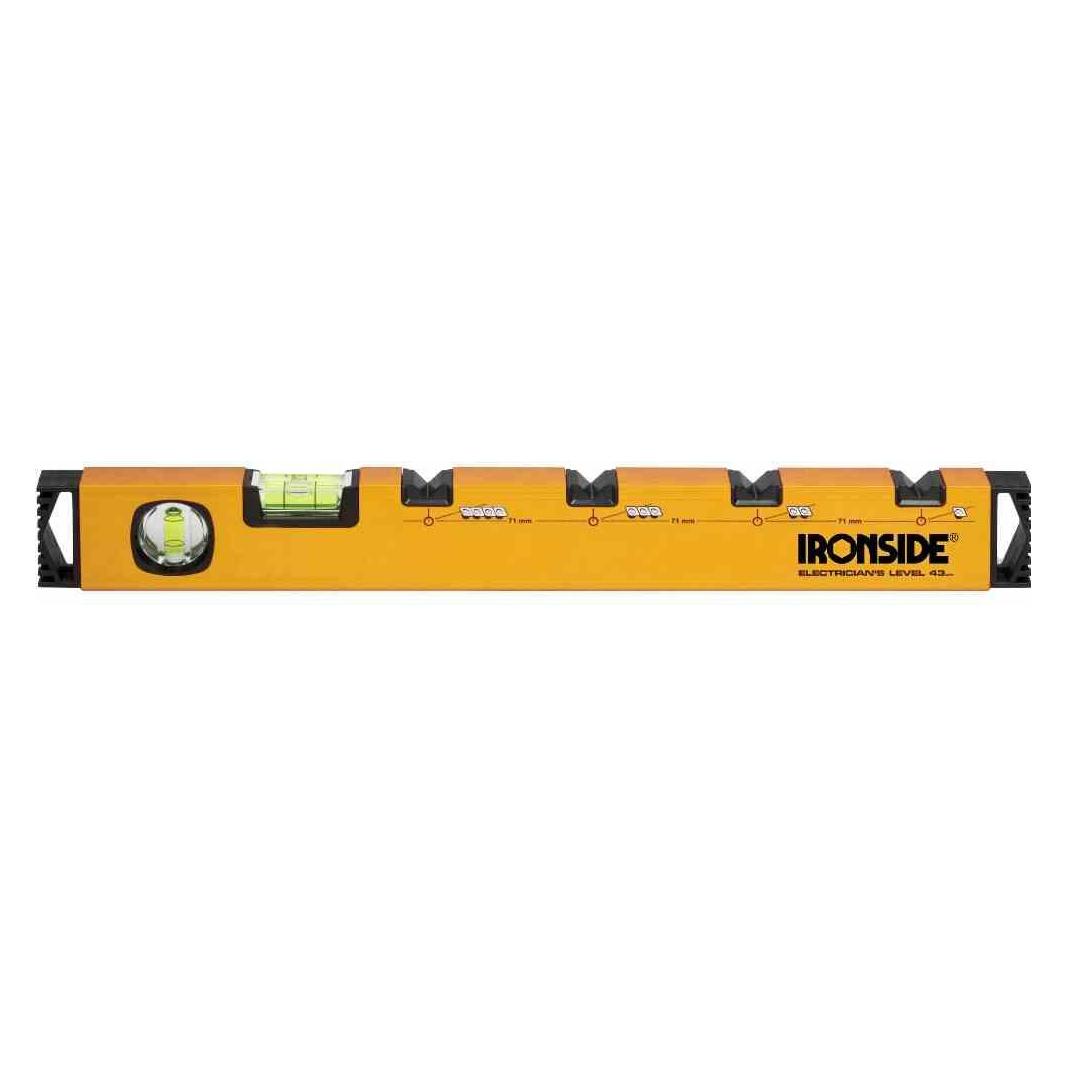 Ironside Elektriker Wasserwaage 43cm 43cm, 2 Libellen, Alu (43 cm) (102512)