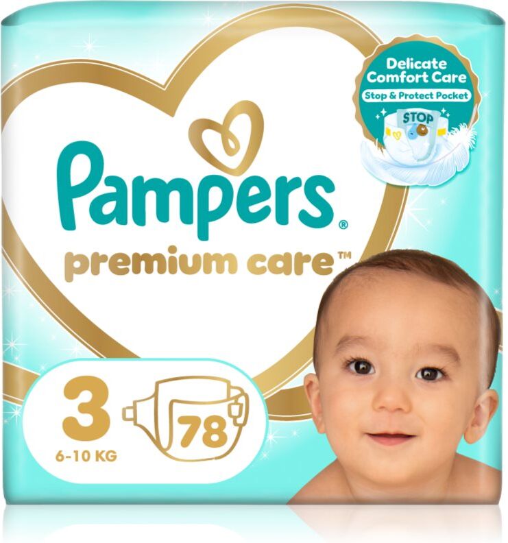 Pampers Premium Care Size 3 couches jetables 6-10 kg 78 pcs