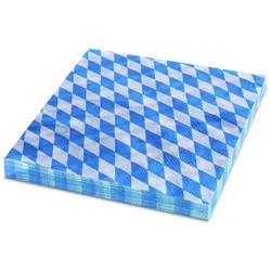 VEPATIM 1000x Servietten 1-lagig 33x33cm Bayerische Raute blau
