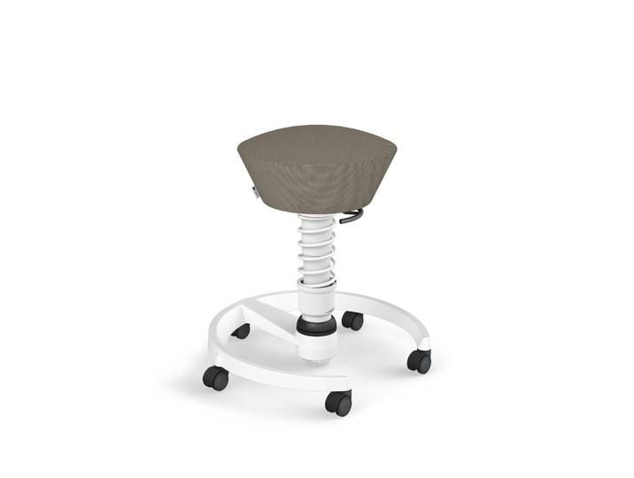 Aeris Swopper office stool Beige/White, Hard floor castors, Dynamic sitting - ideal for healthy sitting