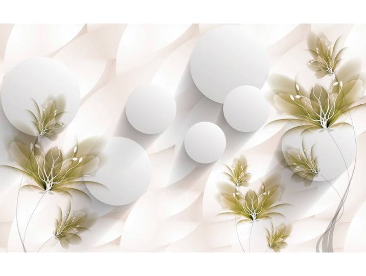 Fototapete PAPERMOON Muster mit Blumen , bunt, B:2m L:1,49m, Vlies, Tapeten, Fototapete