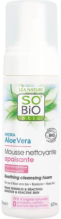 SO´BIO ÉTIC So'Bio Étic Espuma Limpiadora Calmante Aloe Bio 150 ml