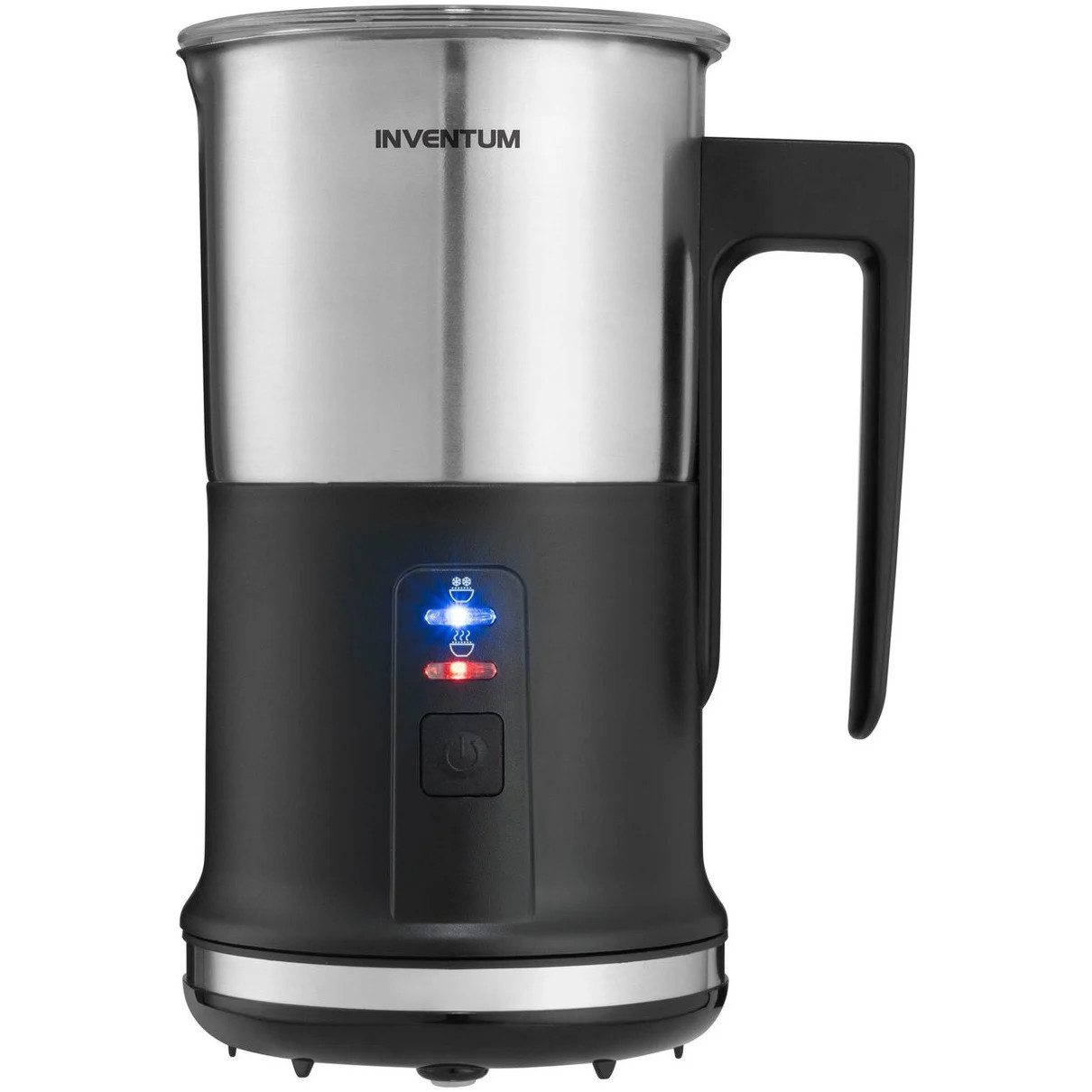 Inventum MK350 Automatische melkopschuimer en verwarmer, Zwart/Zilver, 0,24 liter