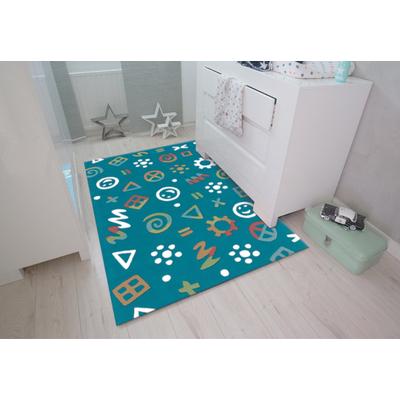 Teppich ARTE ESPINA "Spirit Glowy 3146", blau, B:110cm H:23mm L:160cm, Obermaterial: 100% Modacryl, Teppiche, Teppich, Besonders strapazierfähig und pflegeleicht