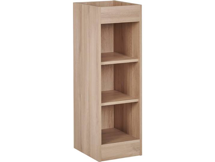 Bücherregal GAMI, braun (eiche bocage nachbildung), B:30cm H:93cm T:36cm, Holzwerkstoff, Regale, Bücherregal, praktisch und funktional, um alles zu verstauen.