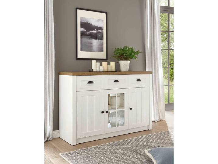 Sideboard I 130 x 86 x 43cm Weiß