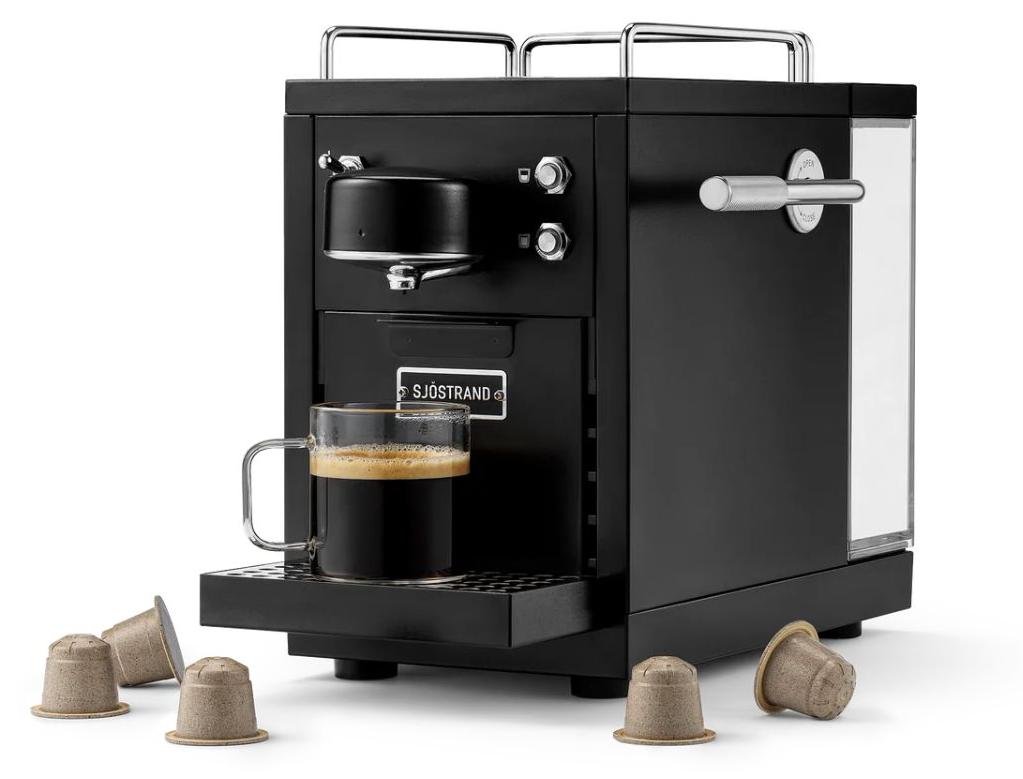 Sjöstrand The Original 2 Kapsel-Kaffeemaschine Schwarz