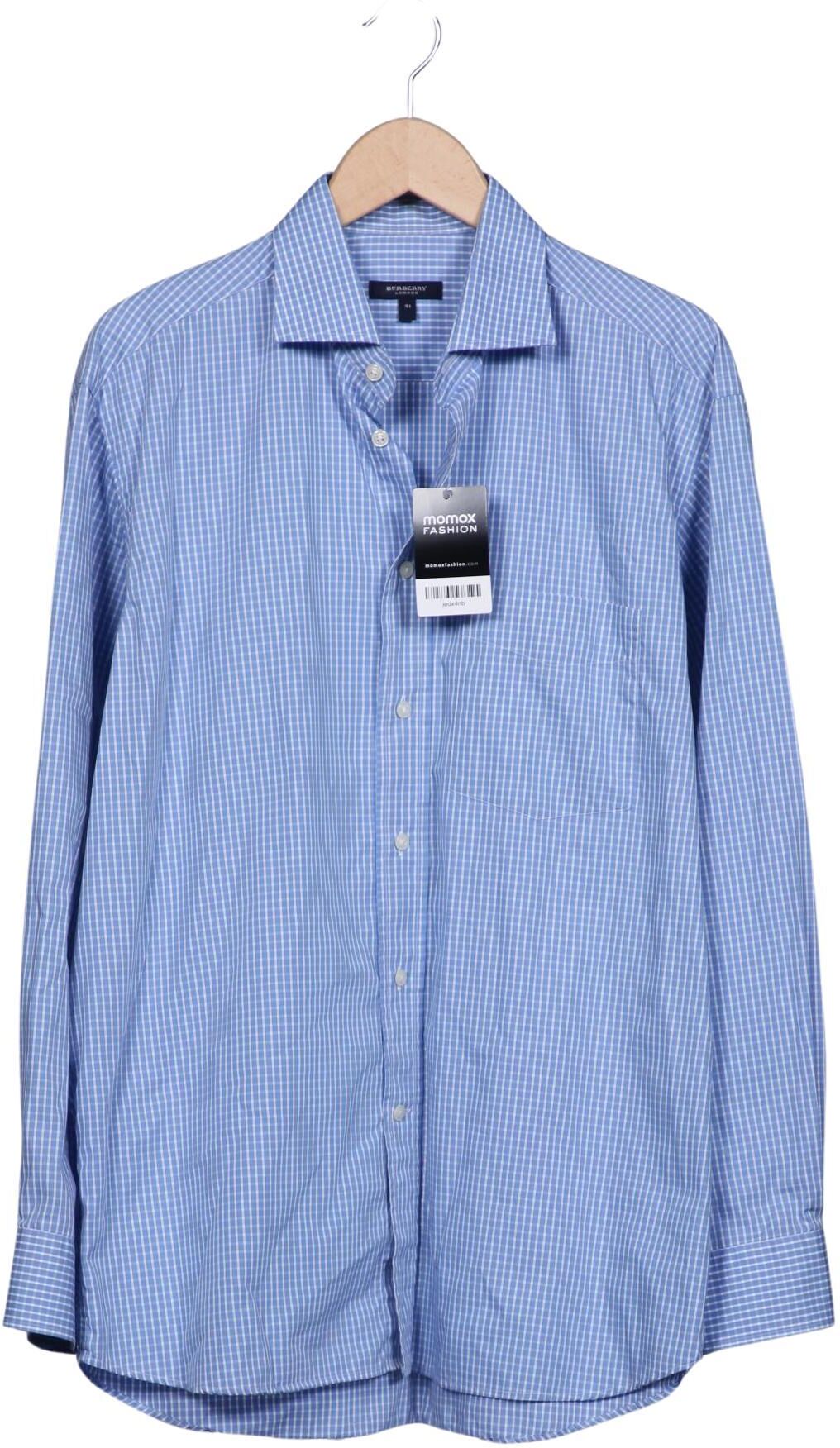 Burberry Herren Hemd, Hellblau, Gr. 41, Baumwolle - Second Hand