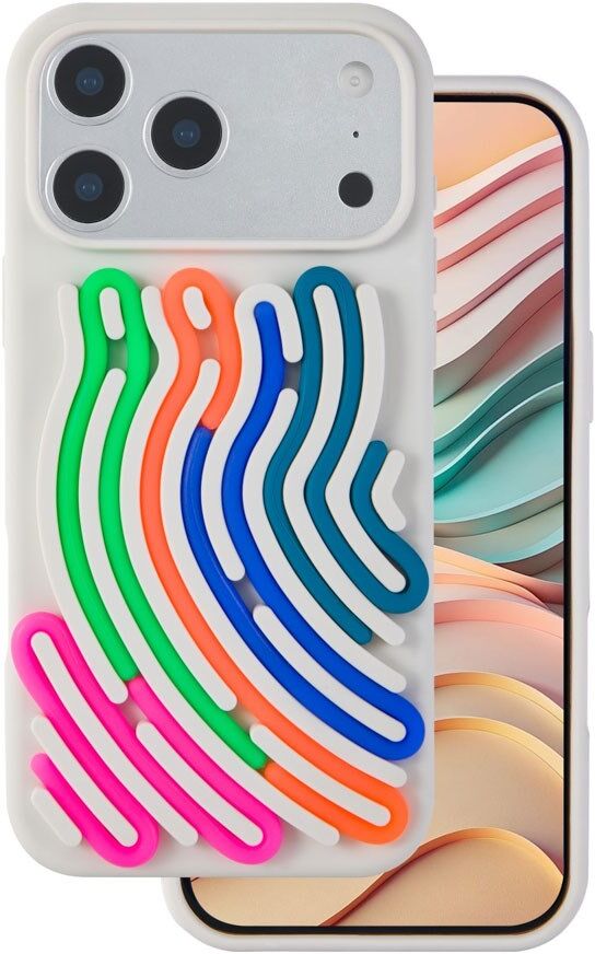 iPhone 17 Pro TFO DIY Snake Silikone Bagside Cover - Beige
