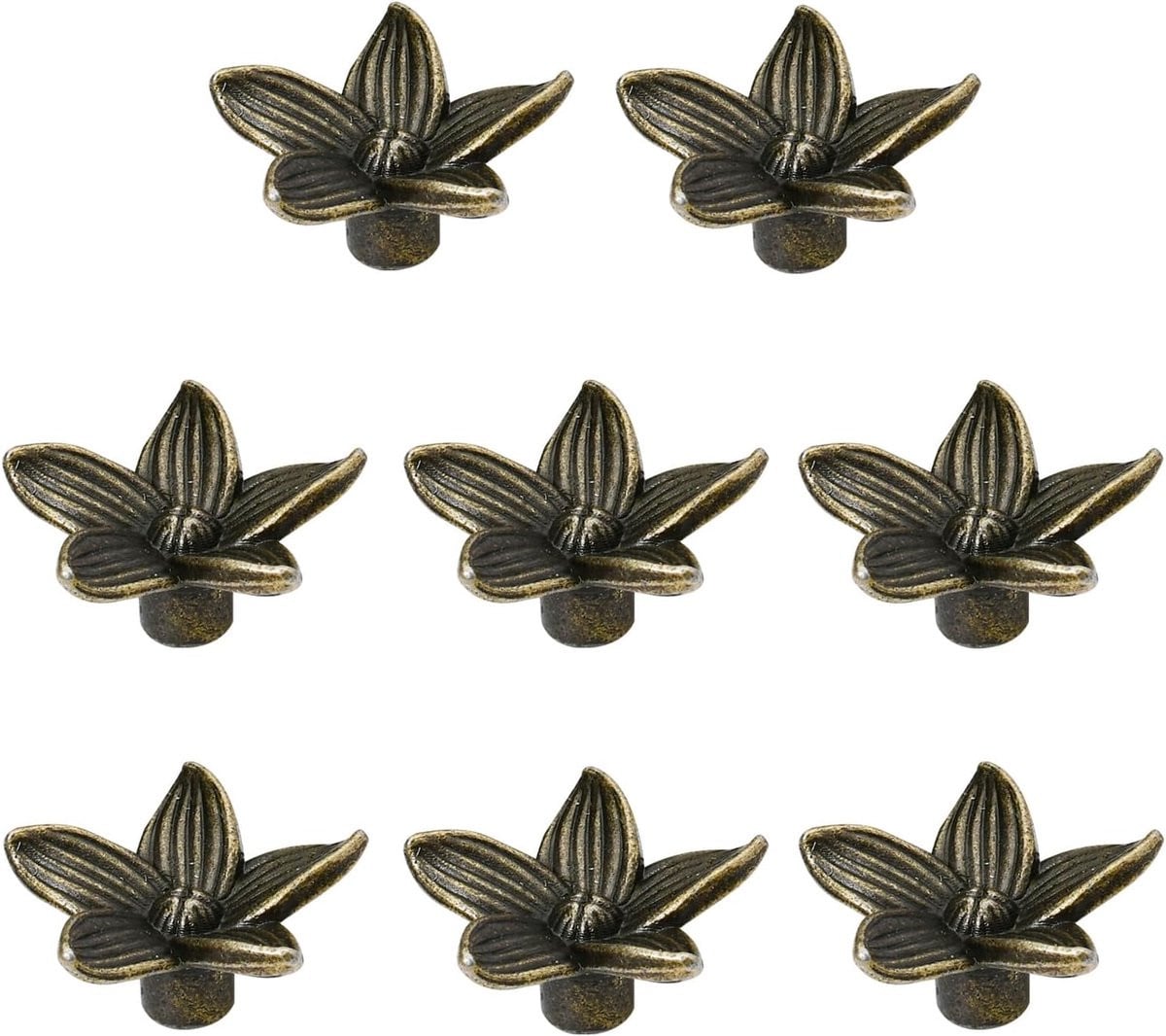 Dailygoods Kastknoppen 28mm - 8 Stuks - Vintage Zinklegering