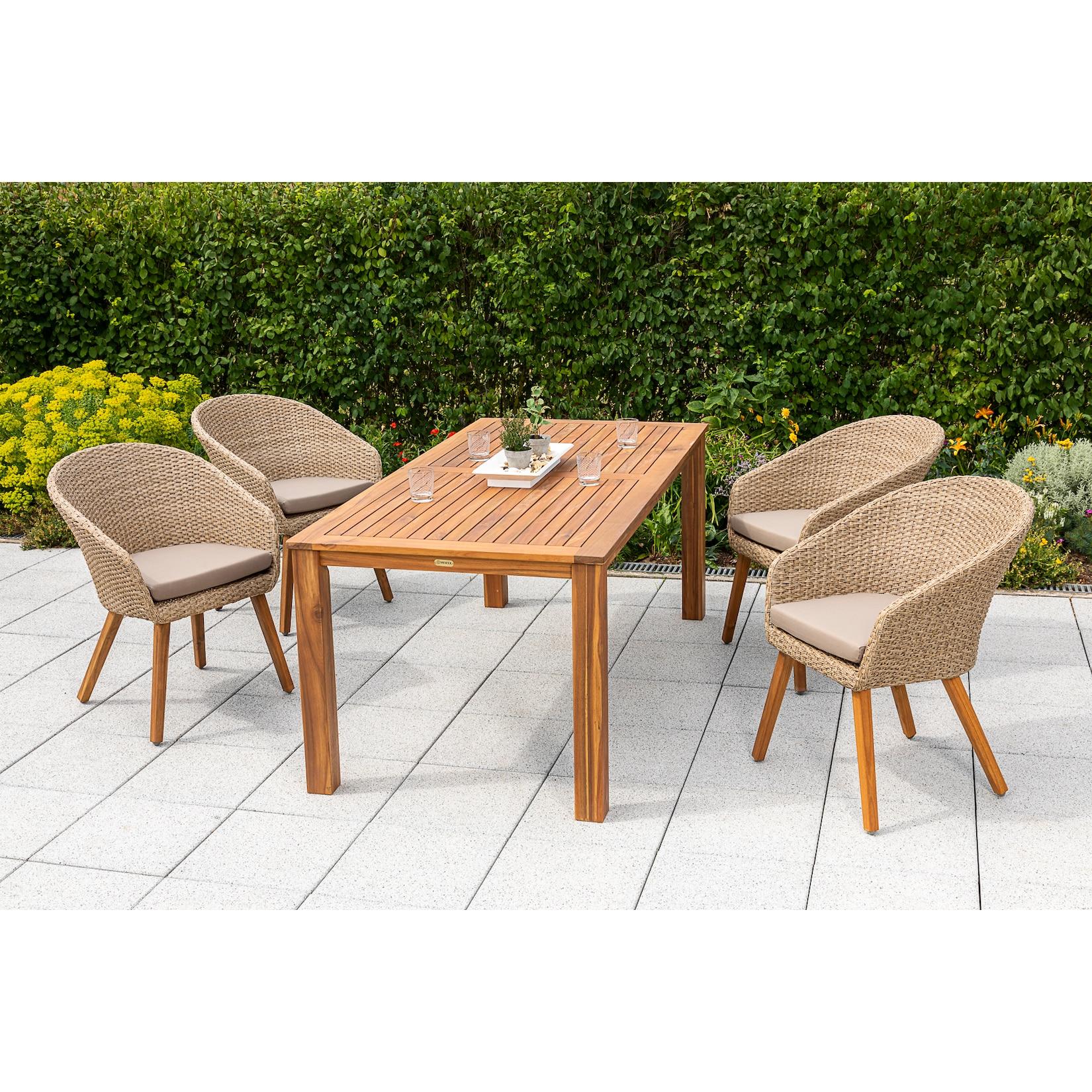 Merxx Arrone Set 5tlg. Ausziehtisch
