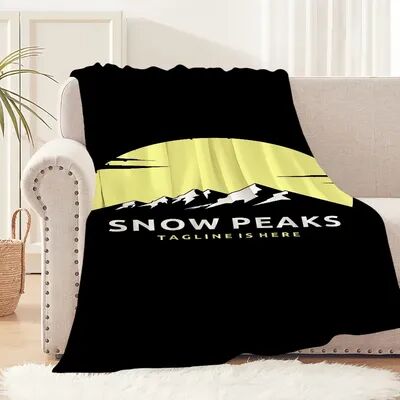 Shop Station Snow Peak Plush Throw Blanket Soft Fleece Cozy Couch Blanket For Home, Travel & Gifts a 50x60in