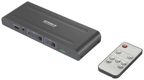 SpeaKa Professional SP-HDA-300 2+1 Port HDMI-Switch UHD 4K @ 60Hz