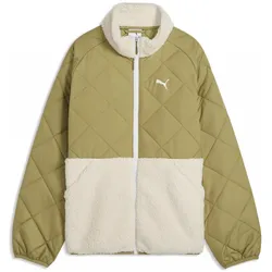 Puma, Unisex, Laufjacke, Quilted Sherpa Jacket (152), Braun, 152