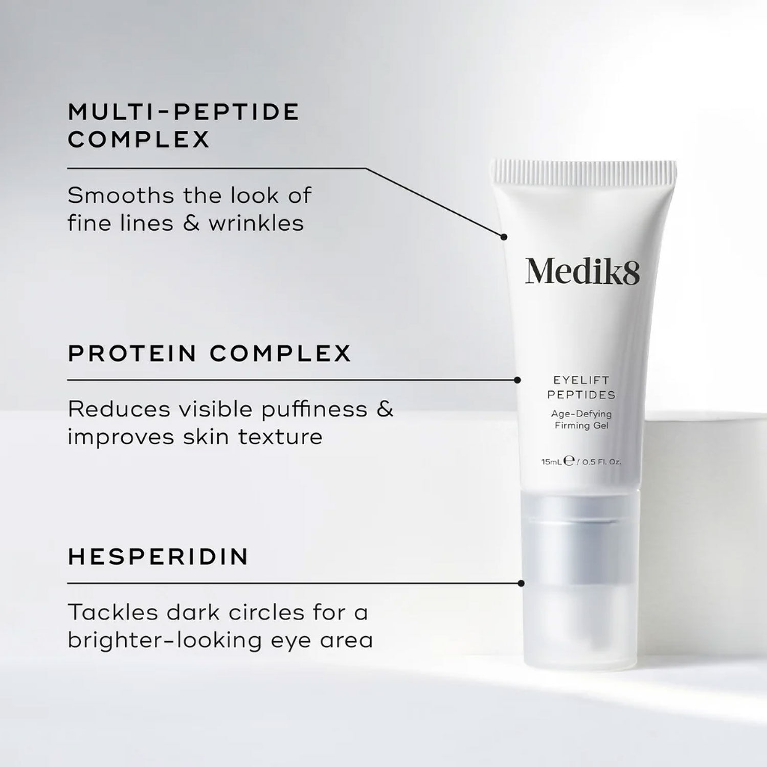 MEDIK8 Eyelift Peptides Firming Gel 15ml