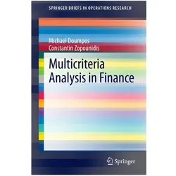 Multicriteria Analysis in Finance, Fachbücher von Constantin Zopounidis, Michael Doumpos