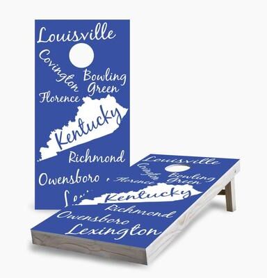 Skip's Garage Kentucky State Pride Cornhole Boards