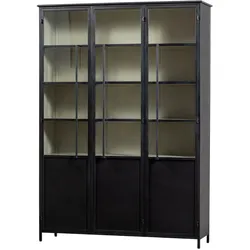 Tchibo - Woood Metall-Vitrine »Exhibit« XL - 140x40x200cm - schwarz -