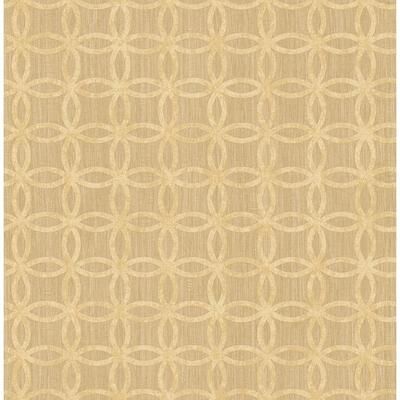 Seabrook Designs Lysiane Geo Trellis Unpasted Wallpaper