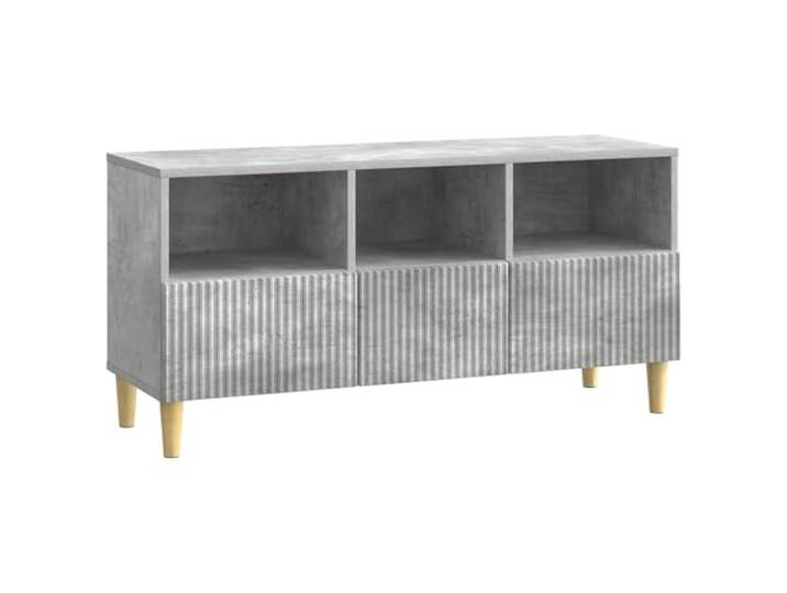 LMTYOENFG TV-Schrank Betongrau 102x34,5x50cm Lowboard mit 3 Schubladen Vielseitiges Lowboard für Wohnzimmer und Arbeitszimmer bietet Platz für Mediaplayer, Bücher und Dekoration.