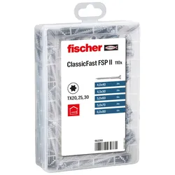 fischer Holzbauschrauben-Sortiment Profi-Box-Classic Fast SK TG TX 110-teilig