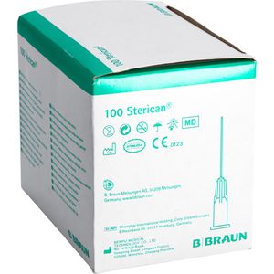 B.Braun Kanülen Sterican, 100 Stück, 30G x 0,5 Zoll, gelb, sterile Injektionskanüle