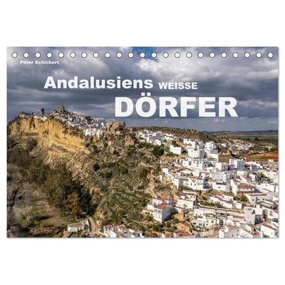 Andalusiens weisse Dörfer (Tischkalender 2027 DIN A5 quer), CALVENDO Monatskalender