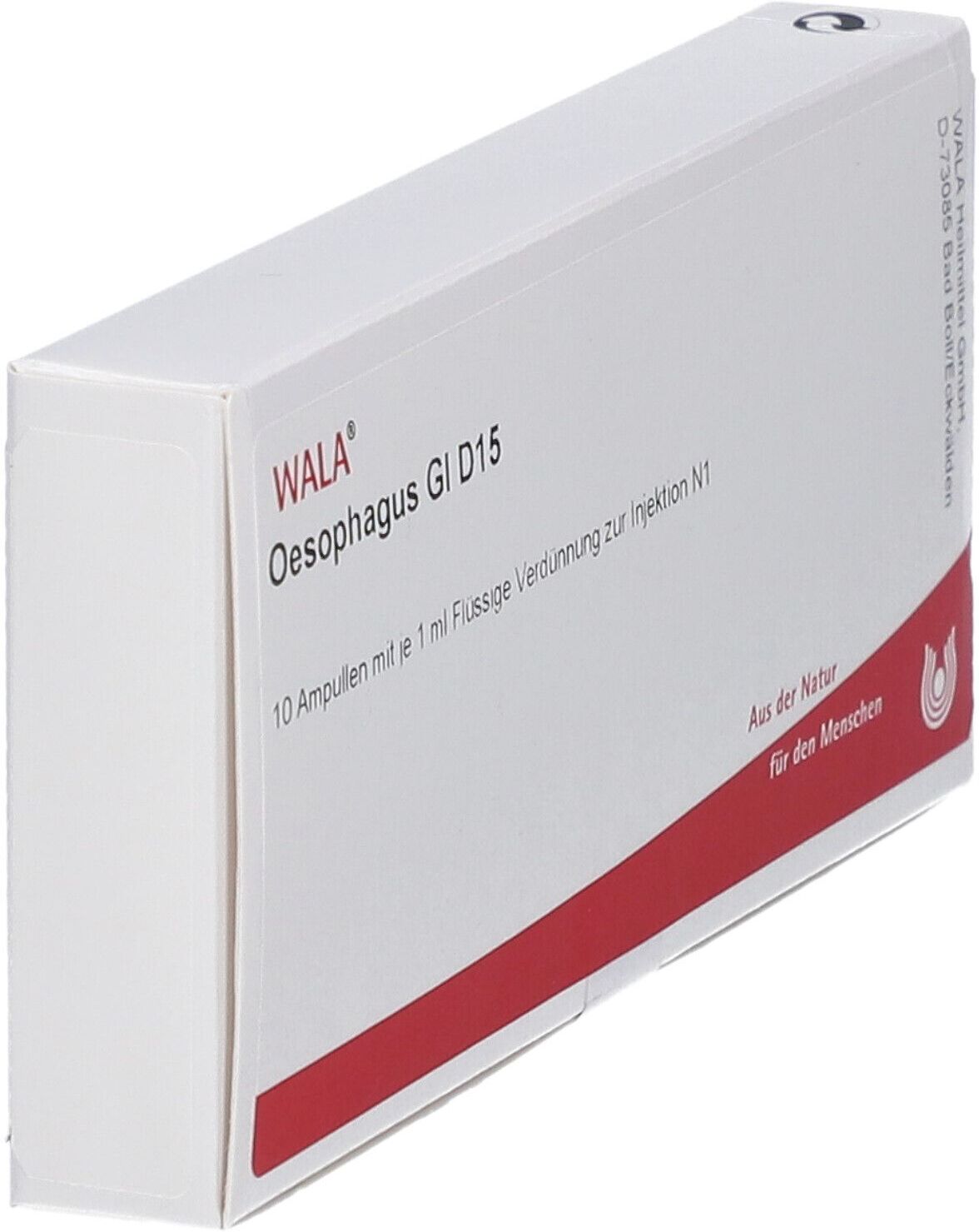 WALA Oesophagus GL D 15 Ampullen 10x1 ml