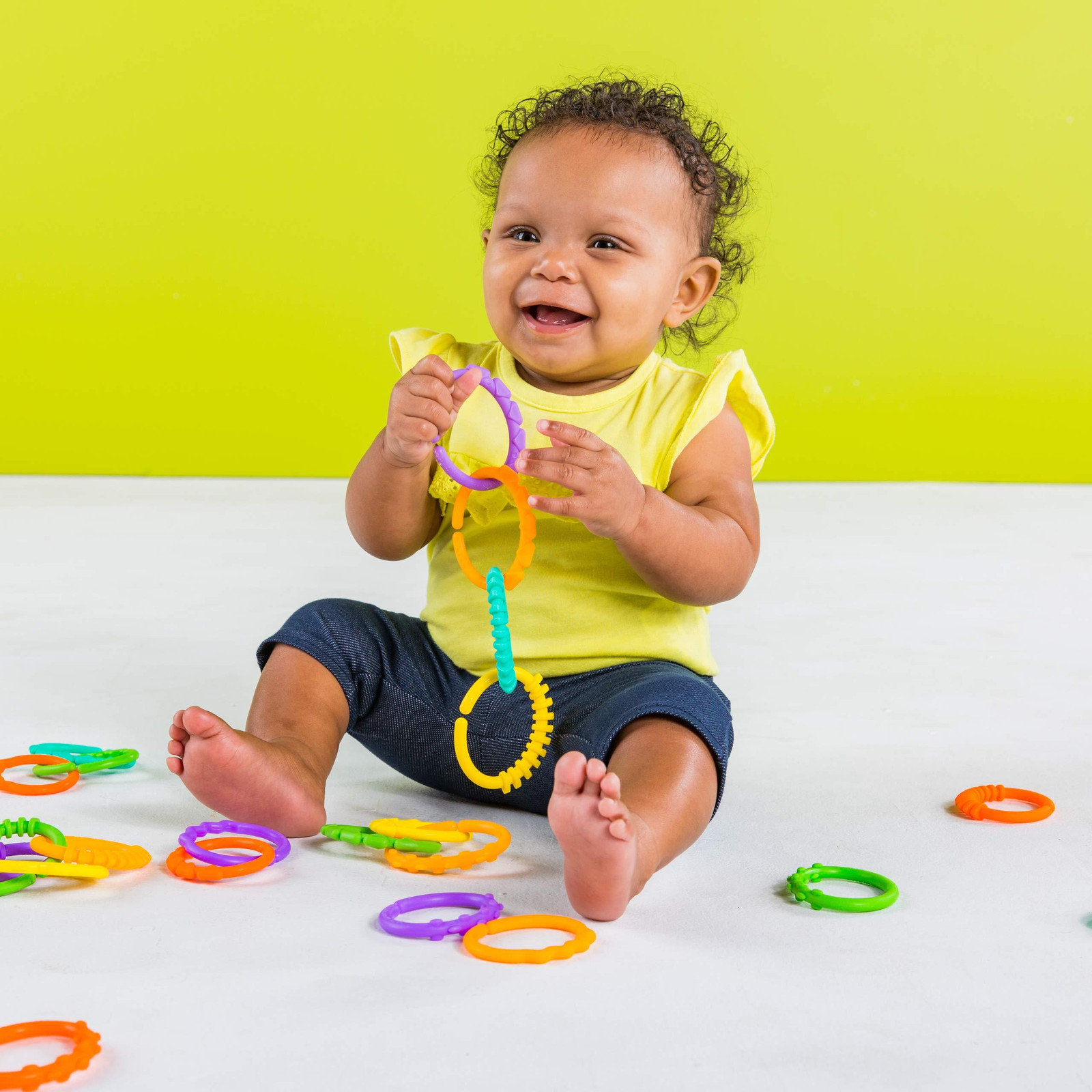 Bright Starts 8664 Veel links kunststof bijtring
